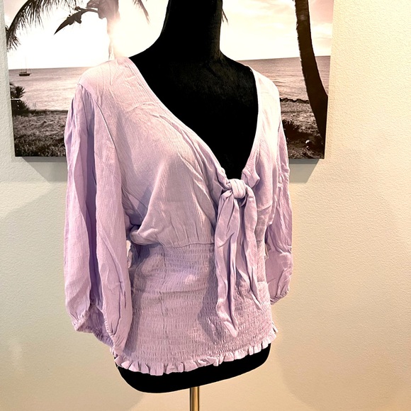 NOBO - lavender smocked top - cute!!! 💜 - Picture 4 of 14